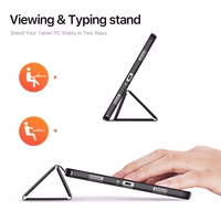 Korpuss Dux Ducis Domo Samsung X210/X215/X216 Tab A9 Plus 11.0/X230/X235/X236 Tab A11 Plus 11.0 melns