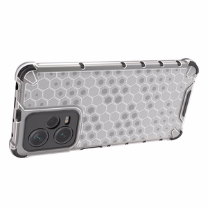 Honeycomb viedtālruņa apvalks Xiaomi Redmi Note 12 Pro+ bruņu hibrīda apvalks melns