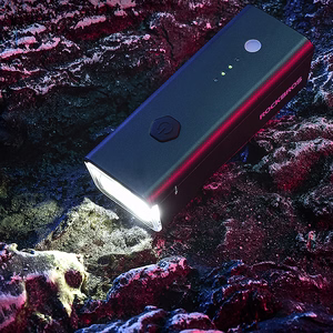 Rockbros 24510003001 priekšējais velosipēda lukturis 260 lm + USB-C - USB-A kabelis - melns
