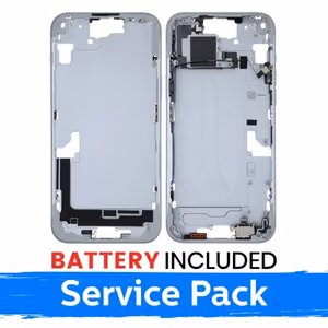 Displeja rāmis / Iekšējais korpuss Apple iPhone 15 Plus + akumulators / Blue / (Service Pack)