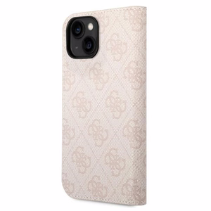 Guess GUBKP14SHG4SHP iPhone 14 6.1 "rozā / rozā grāmata 4G Vintage Gold Logo