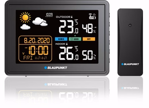 Blaupunkt WS30BK meteoroloģiskā stacija ar āra sensoru