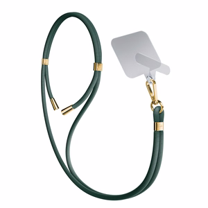 3mk EasyClip tālruņa aukliņa, tumši zaļa (zelta krāsas furnitūra)