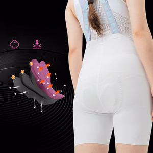 Rockbros YDDK017-1 TVI Women's Cycling Shorts with Bib and Pad Size M - White