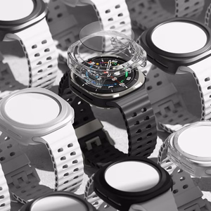 Ringke Slim & rūdītā stikla viedtālruņa apvalks + stikla komplekts Samsung Galaxy Watch Ultra 47mm - melns