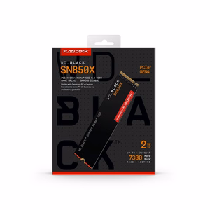 WD Black SN850X WDS200T2X0E SSD 2 TB M.2 PCIe NVMe 4.0 x4
