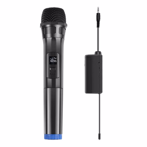 PULUZ PU628B bezvadu dinamiskais UHF mikrofons 3.5mm (melns)