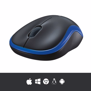 Bezvadu pele Logitech 2,4G 1000 dpi M185 zila