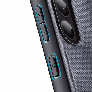 Dux Ducis Fino viedtālruņa apvalks Samsung Galaxy S23+ ar silikona rāmi pelēks
