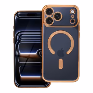 Electro Mag Cover case for iPhone 17 Pro Max compatible with MagSafe gold