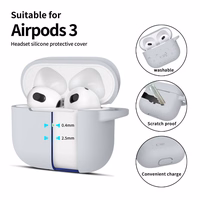 Tech-Protect silikona apvalks austiņām Apple AirPods 3 - pelēks