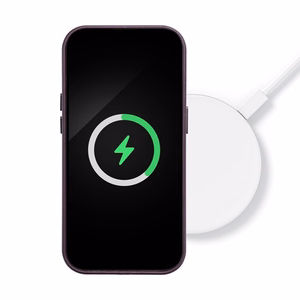 Tumši violetais magnētiskais apvalks viedtālrunim iPhone 15