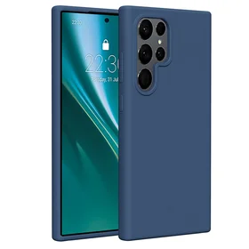 Etteri silikona viedtālruņa apvalks Samsung Galaxy S24 Ultra tumši zils