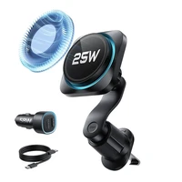 ESR OmniLock Qi2.2 Magnetic MagSafe auto gaisa atveru turetajs - Melns