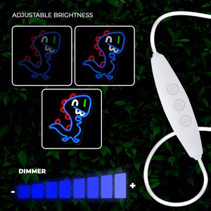 Neon PLEXI LED JURASSIC BABY DINO zils FLNJ01 Forever Light
