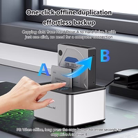 Dual Bay dokstacija, 2,5"/3,5" SSD/HDD, USB-B