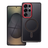 Telefona maciņš "Color Edge Mag Cover" Samsung S938 S25 Ultra melns / sarkans