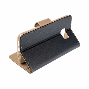 FANCY Viedtālruņa apvalks iPhone 14 Plus - melns / zelts