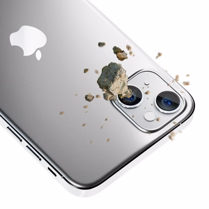 Kameras stikls iPhone 14 9H 3mk Lens Protection Pro Series lēcai - sudraba