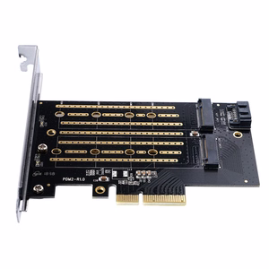 Orico PDM2 PCIe paplašināšanas karte 3.0 ×4 M.2 NVMe un SATA diskiem – melns