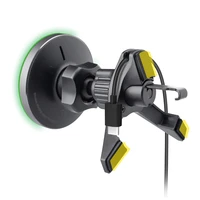 Viedtālruņa turētājs ar bezvadu lādētāju SBS TESUPMAGWIR15W, stiprināms pie ventilācijas atveres, saderīgs ar MagSafe – melns