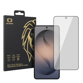 Tempered glass Tel Protect 10X Privacy DLC Diamond Coating for Samsung Galaxy S26 Plus (with fingerprint unlock)