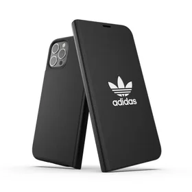 Adidas OR bukleta apvalks BASIC iPhone 12 Pro Max - melns un balts
