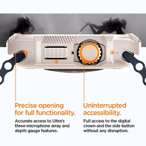 Spigen Rugged Armor apvalks Apple Watch Ultra 1 / 2 (49mm) - bēšs