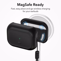 ESR Orbit Halolock Magnētiskais ar MagSafe Apple AirPods Pro 1/2 - Melns