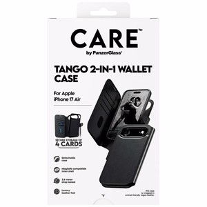 CARE by PanzerGlass Funkcionālais Tango 2in1 Maki apvalks Magnētiskais iPhone Air - Melns