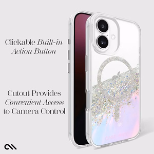 Case-Mate Karat MagSafe vāciņš ierīcei iPhone 16, hologrāfisks Soap Bubble