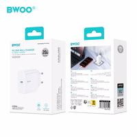 BWOO wall lādētājs CDA233 PD 20W 1x USB-C balts