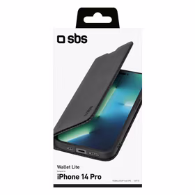SBS Grāmatiņas tipa maciņš priekš iPhone 14 Pro Melns