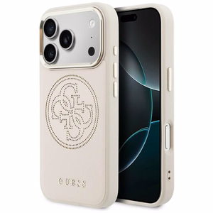 Guess Perforated 4G MagSafe Maciņš for iPhone 17 Pro - rozā