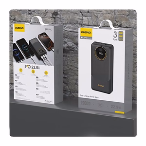 Portatīvais lādētājs Dudao K12Pro balts 22.5W 20000mAh (PD / QC3.0)