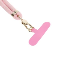 SWING (8 mm) tālruņa siksniņa, tālruņa piekariņš ar regulējamu garumu / auklas garums 165 cm (maks. 82,5 cm cilpā) / uz pleca vai ap kaklu – gaiši rozā