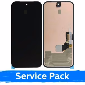 LCD ekrāns paredzēts Google Pixel 8A melns ar rāmi (Service Pack)