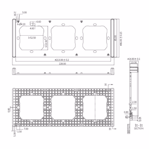 Frame for switch M5 80 triple 3-fold SONOFF M5-3C-80-FW (white)