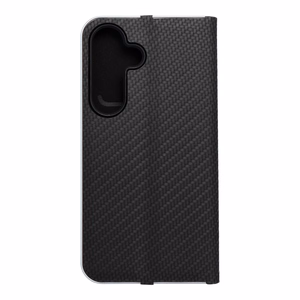 LUNA Book Carbon viedtālruņa apvalks SAMSUNG S25 Plus melns