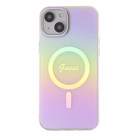Guess GUHMP15MHITSP iPhone 15 Plus 6.7" rozā/rozā cietais apvalks IML Iridescent MagSafe