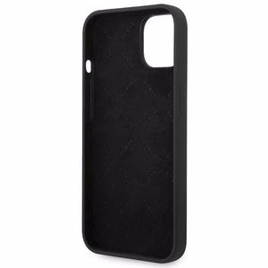 Guess GUHCP14MSLSMK iPhone 14 Plus 6.7 "melns/melns cietais apvalks Silicone Vintage Gold Logo