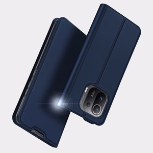 DUX DUCIS Skin Pro grāmatas tipa apvalks Xiaomi Mi 11 Pro rozā