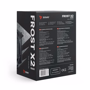 Savio SAVGCOFROSTBLACKX2 datora korpusa radiators 12 cm melns 1 gab.