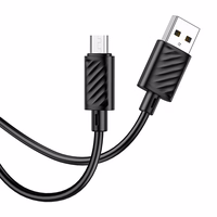 Kabelis USB A uz Micro USB Hoco 2,4A 2 m X88 melns