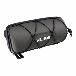 WILDMAN ceļojumu soma velosipēda stūrei ar rāvējslēdzēju, 2L, GD7X, zaļa