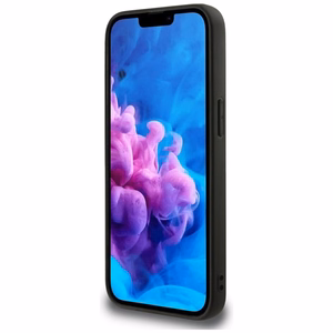 Guess Peony Script Logo magnētiskais viedtālruņa apvalks iPhone 16e - melns