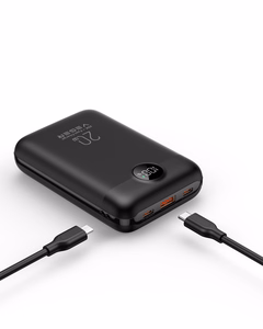 Portatīvais lādētājs Veger S20 (W2081) PD QC3.0 2A 22,5W 20000 mAh melns