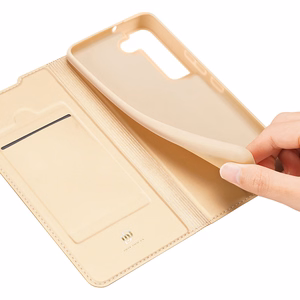 Dux Ducis Skin Pro vāciņš atverams vāciņš Samsung Galaxy S22 + (S22 Plus) zelta