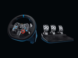 Logitech G G29 stūre + pedāļi PlayStation 3, PlayStation 4 analogā USB 2.0 melns