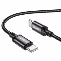 Kabelis USB C uz USB C Hoco 3A 60W 2 m X89 melns